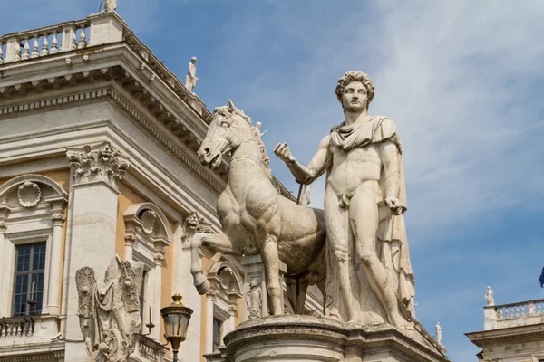 Πλατεία Campidoglio (piazza del campidoglio) στη Ρώμη, Ιταλία — Φωτογραφία Αρχείου