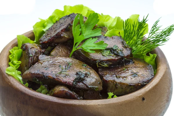 Fried tongue — Stock Photo, Image