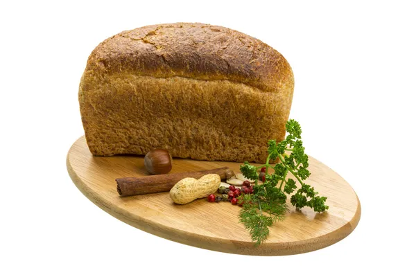 Bread with parsley and nuts — Stock Photo, Image