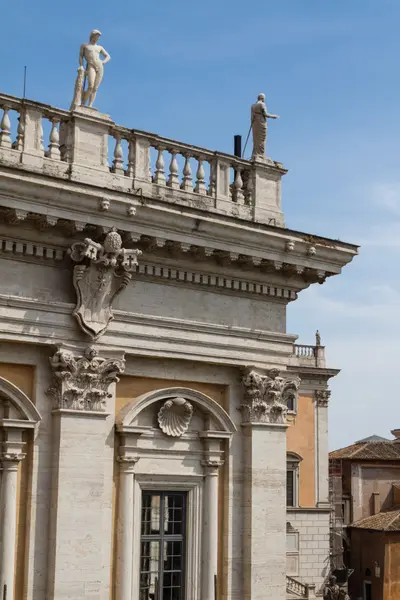 Πλατεία Campidoglio (piazza del campidoglio) στη Ρώμη, Ιταλία — Φωτογραφία Αρχείου