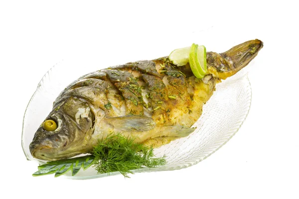 Grilled carp — Stock Photo, Image