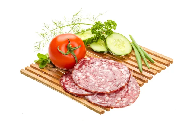 Salame fresco maturo — Foto Stock