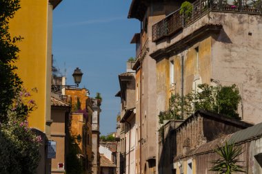 Roma, İtalya. eski şehrin tipik mimari detaylar