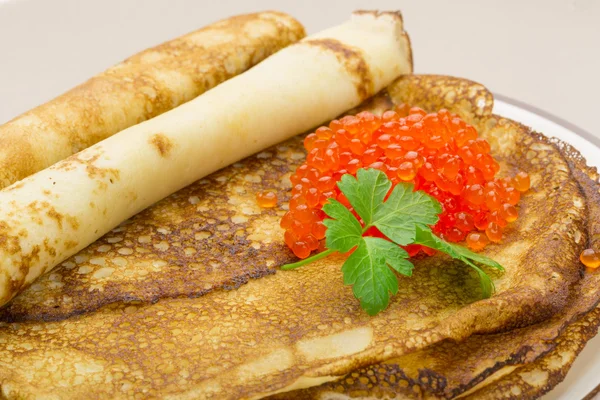 Russische pannenkoeken — Stockfoto