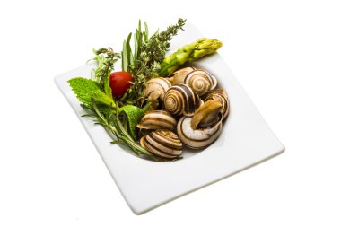 enginar, kuşkonmaz, biberiye, timus ve domates ile