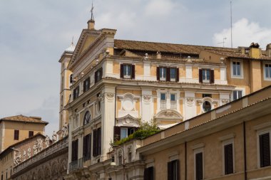 Roma, İtalya. eski şehrin tipik mimari detaylar