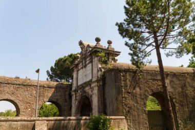 Roma, İtalya. eski şehrin tipik mimari detaylar