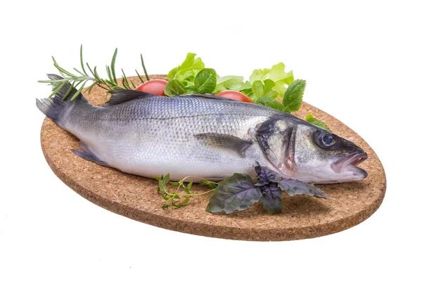 Raw seabass — Stock Photo, Image