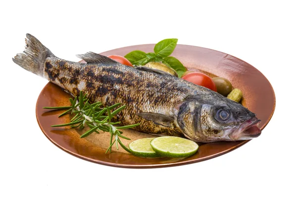 Roasted seabass — Stock Photo, Image