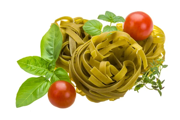 Spinach tagliatelle — Stock Photo, Image