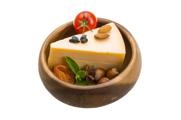 Old hard cheese — Stock Photo, Image