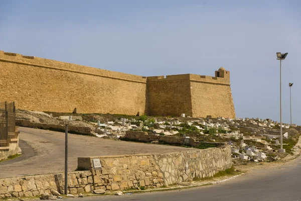 Stary fortess zniweczyć w mahdia tunis — Zdjęcie stockowe