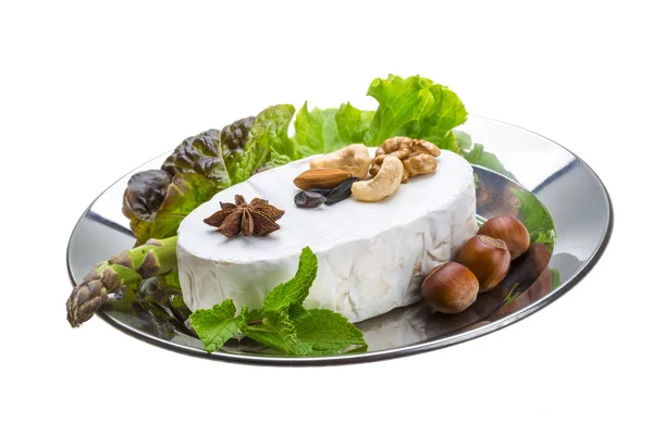 Queso brie suave fresco — Foto de Stock