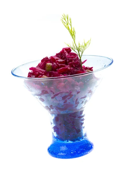 Vinaigrette Russian beetroot salad — Stock Photo, Image