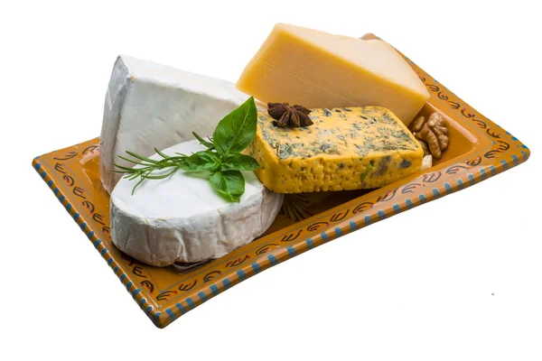 Variety cheese assortment — Stock Photo, Image