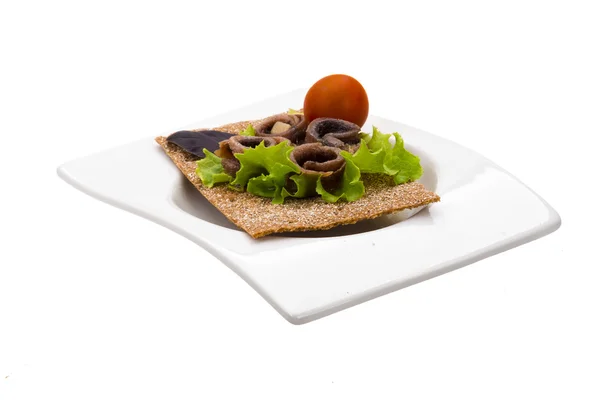 Anchovy snack — Stock Photo, Image