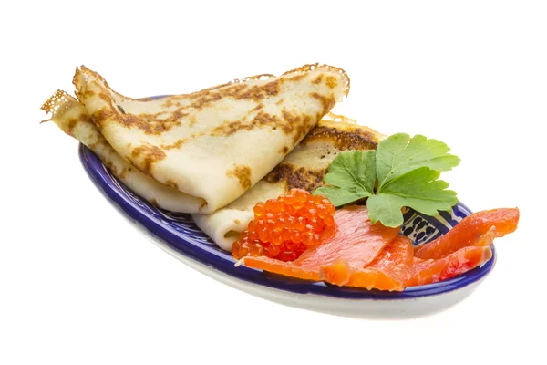 Russische pannenkoeken — Stockfoto