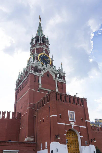 Torre Spasskaya sulla Piazza Rossa — Foto Stock