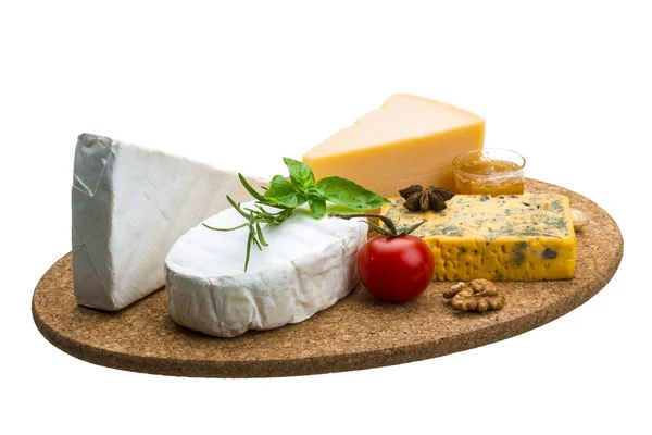 Variety cheese assortment — Stock Photo, Image