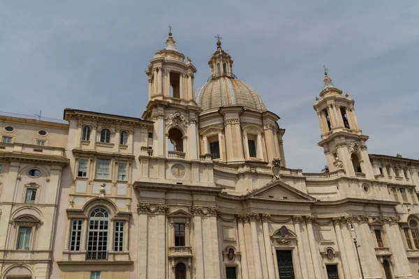 Svatý agnese v Janku v piazza navona, Řím, Itálie — Stock fotografie