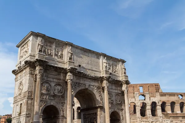 O Arco de Constantino, Roma, Itália — Fotografia de Stock