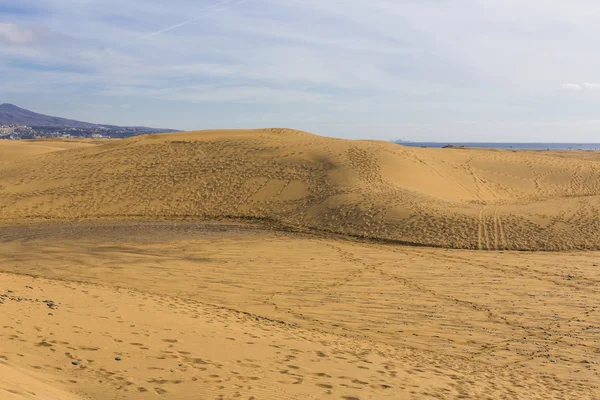 Maspalomas Duna - Deserto na ilha Canária Gran Canaria — Fotografia de Stock