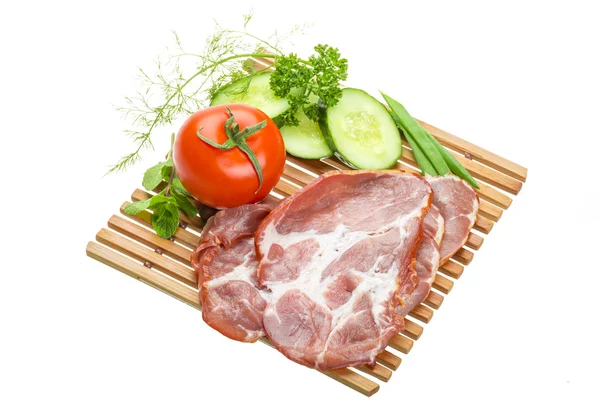 Bacon with vegetables — Stock Photo, Image