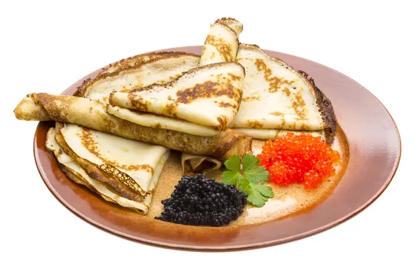 Russische pannenkoeken — Stockfoto