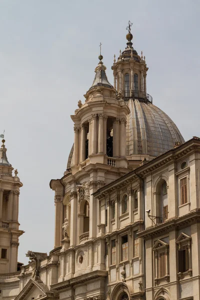 Святая Аньезе в Агоне на площади Пьяцца Навона, Рим, Италия — стоковое фото