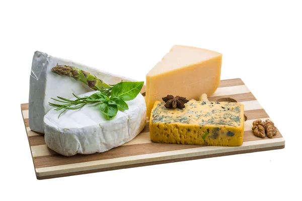 Variety cheese assortment — Stock Photo, Image