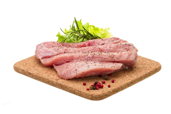 生豚肉ステーキ — ストック写真