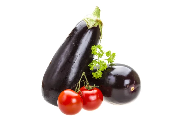 Ripe fhesh aubergine — Stock Photo, Image