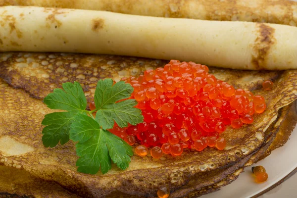 Russische pannenkoeken — Stockfoto