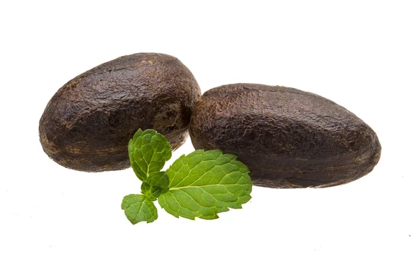 Nutmeg with mint — Stock Photo, Image