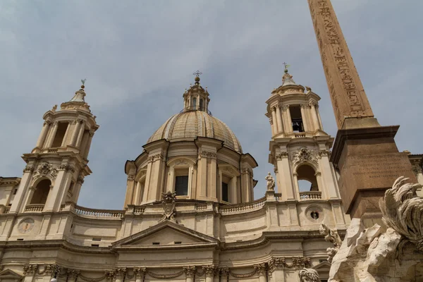 Santa Inés en Agone en Piazza Navona, Roma, Italia — Foto de Stock