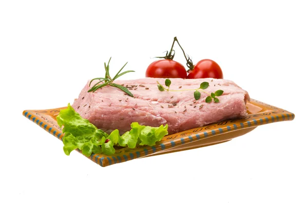 Rohes Schweinefleisch — Stockfoto