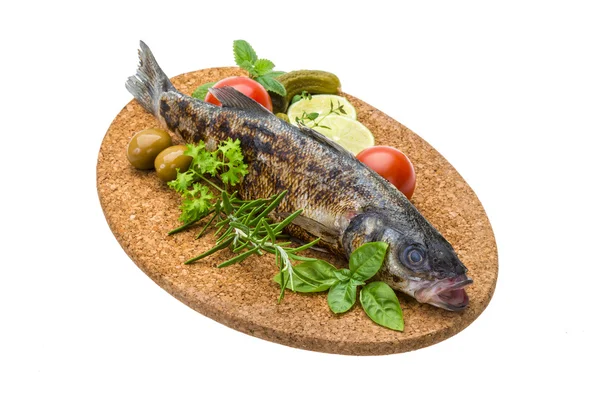 Roasted seabass — Stock Photo, Image