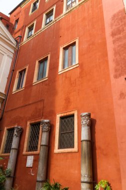 Roma, İtalya. eski şehrin tipik mimari detaylar