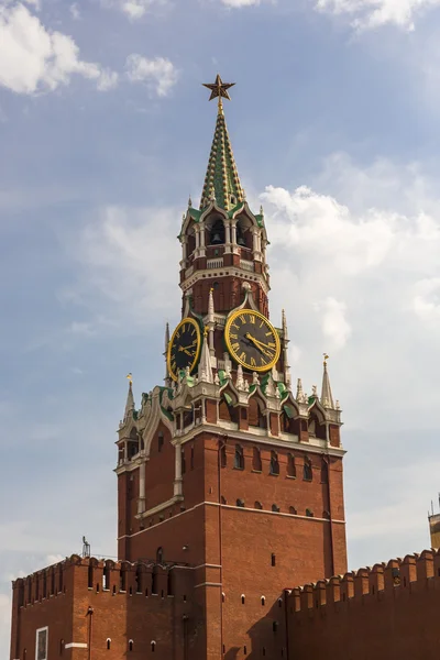 Torre Spasskaya en la Plaza Roja —  Fotos de Stock