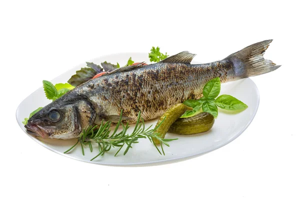 Roasted seabass — Stock Photo, Image