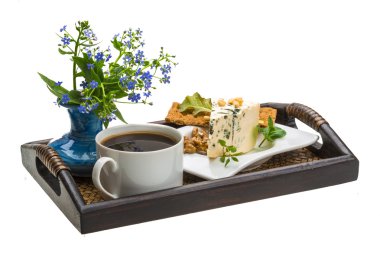 kahvaltı kahve ve peynir ile