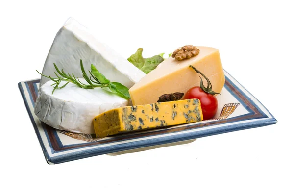 Verscheidenheid kaas assortiment — Stockfoto