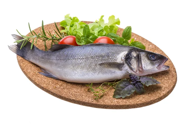 Raw seabass — Stock Photo, Image