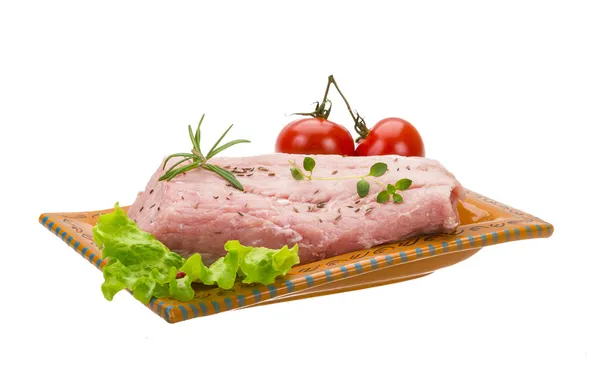 Rohes Schweinefleisch — Stockfoto