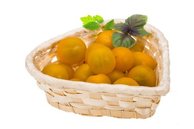 sarı parlak kiraz domates