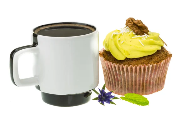 Cupcake e caffè — Foto Stock