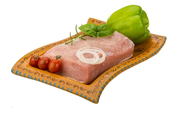 Rohes Schweinefleisch — Stockfoto