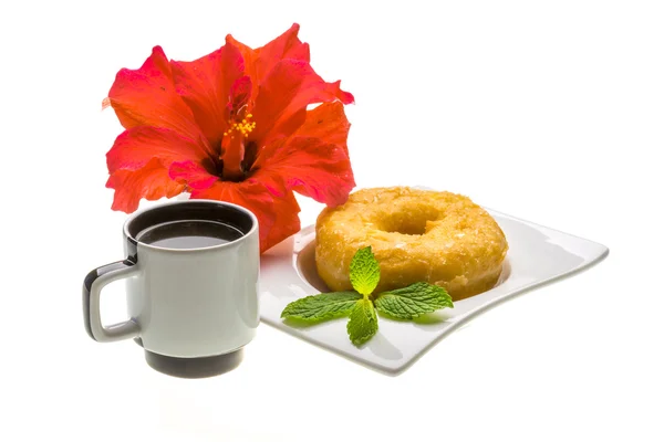 Desayuno con café y pastelería —  Fotos de Stock