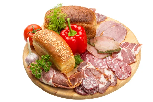 Assortimento di salsicce — Foto Stock