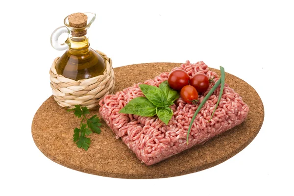 Ripieno di carne con basilico — Foto Stock